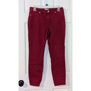 Lakeview Denim Burgundy Red Skinny Jeans Size 29